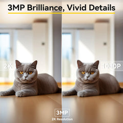 Boykeep 2K Pet Dog Camera with Phone App, 5G/2.4GHz WiFi Indoor Security Baby Camera, 360° Pan & Tilt, 2-Way Audio, Night Vision
