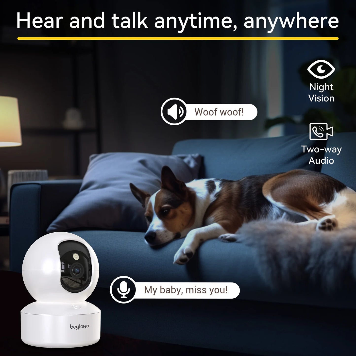 MaeStore Sentinel™ — 2K 360° Smart Security Camera (A)